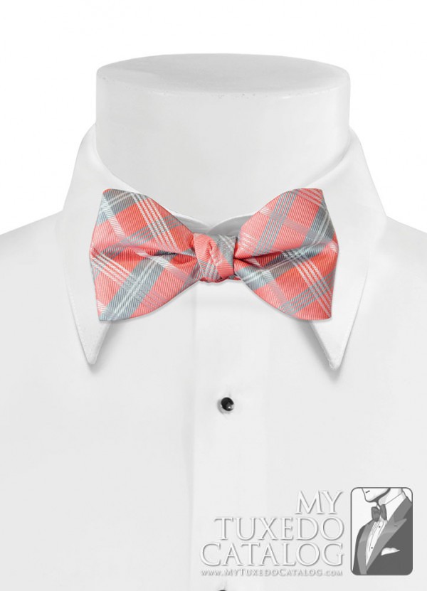 Coral Reef 'Solid Plaid' Bow Tie