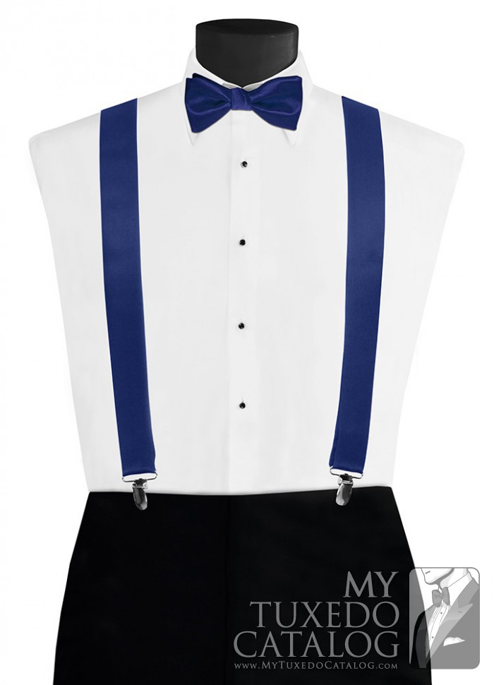 Royal Blue 'Modern Solid' Suspenders, Suspenders